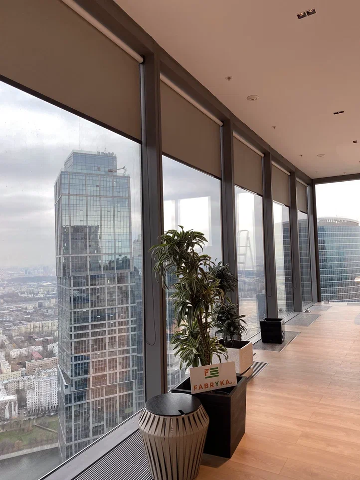 Шторы на панорамных окнах