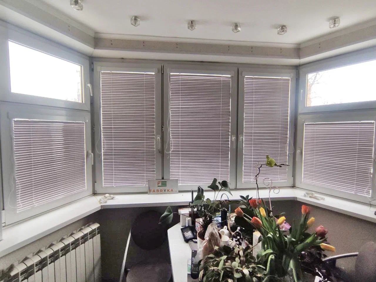 Установка жалюзи