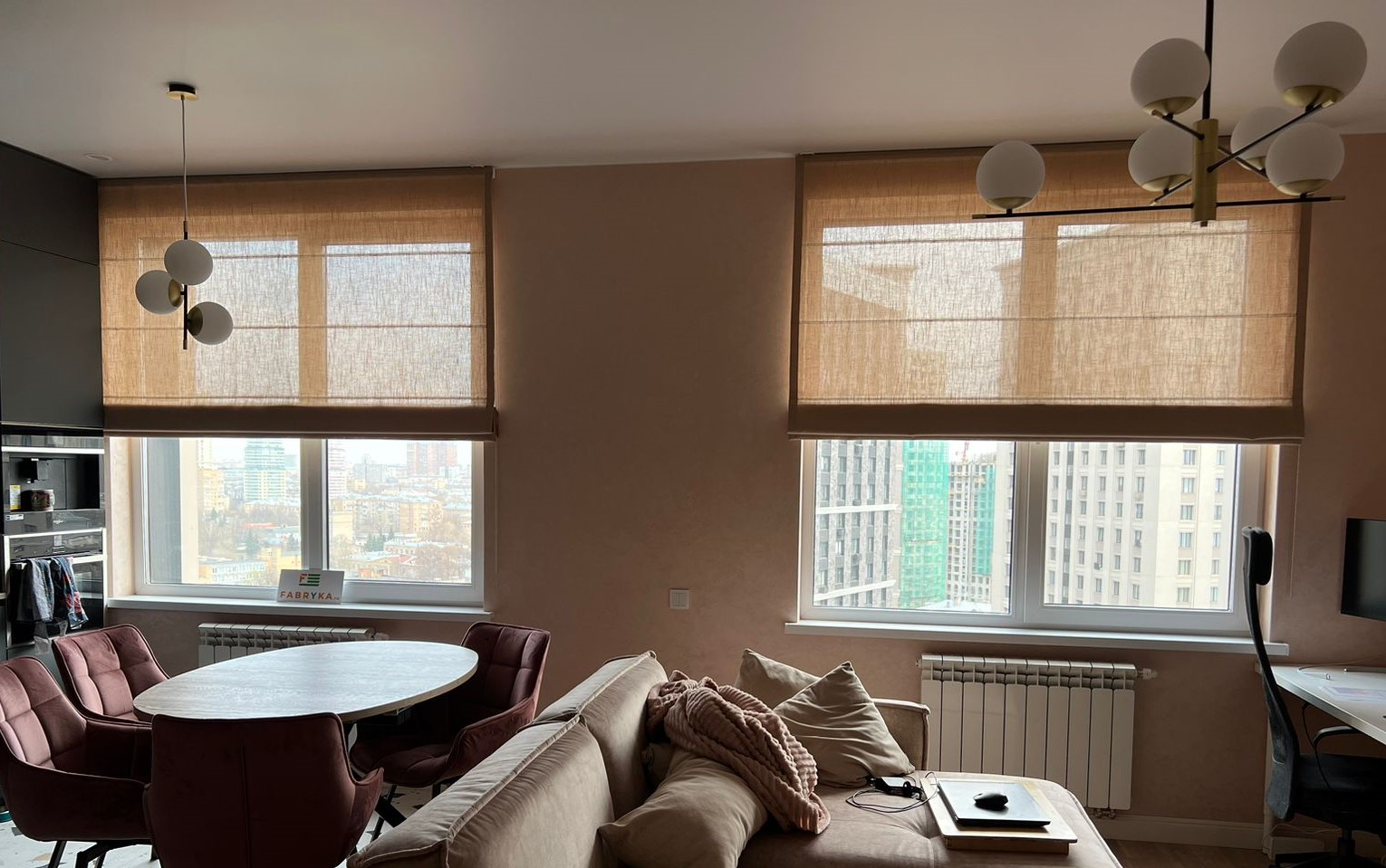 Римские шторы квартира-4