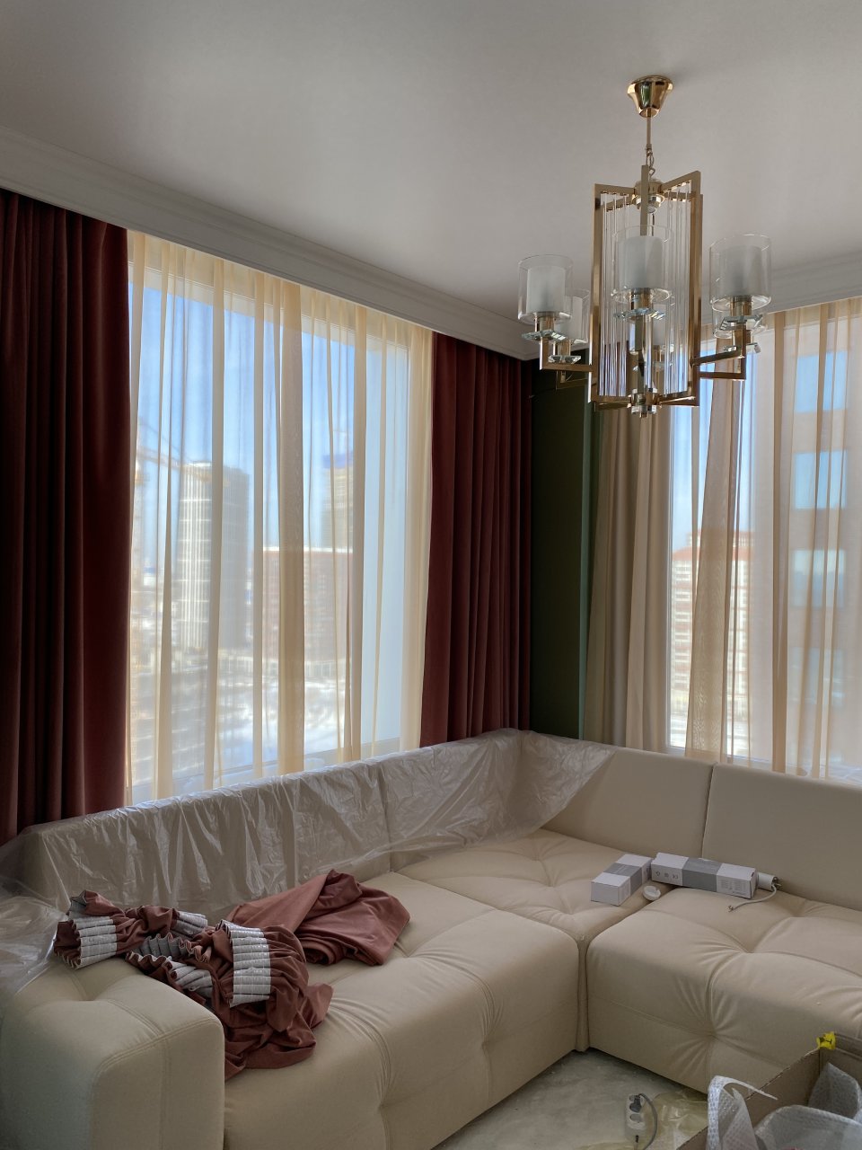 Шторы бархатные